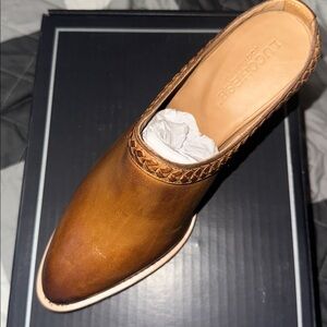 Lucchese Tan Leather Slip-On